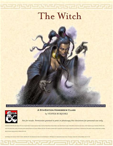 Embracing the Shadows: Playing a Dark Witch in 5e Roll20